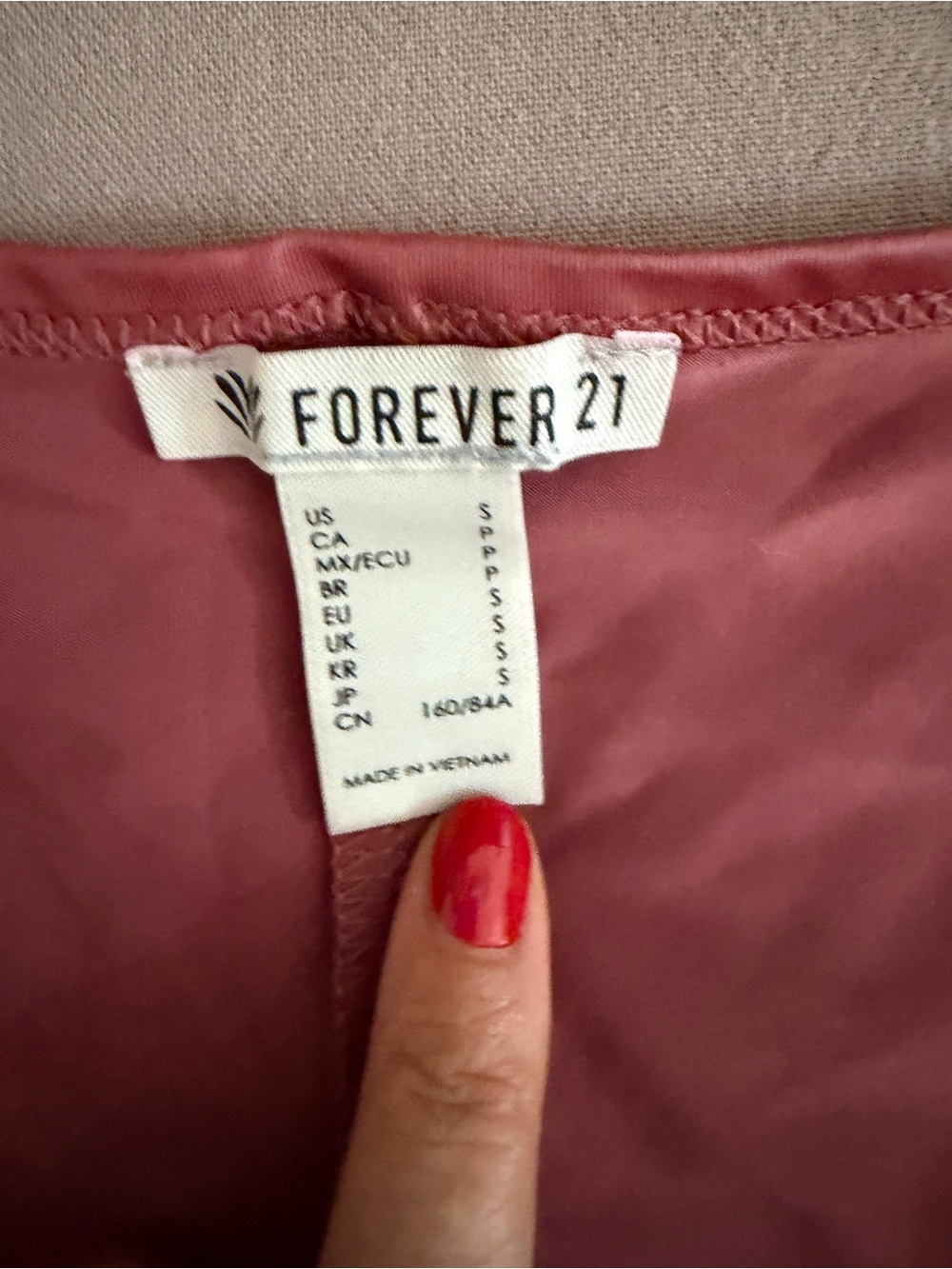 Vintage Forever 21 Mauve Wrap Crop Tank Bra Top Faux Leather y2k Going Out - Picture 4 of 4